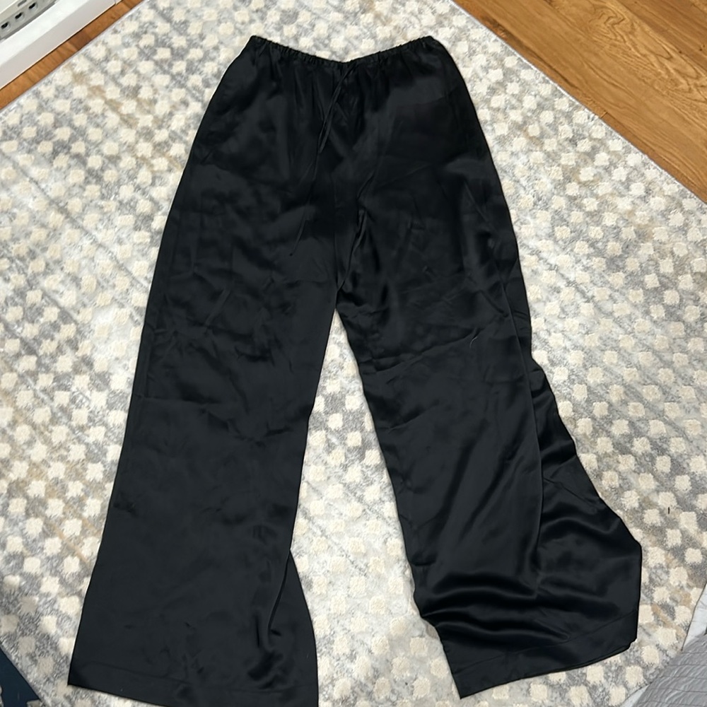 Rosetta Getty Silk Wide Leg pants